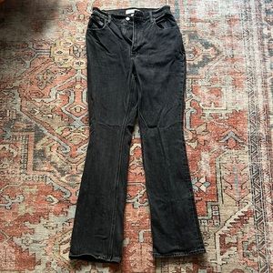 Abercrombie Black Curve Love Flare Jeans